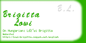 brigitta lowi business card